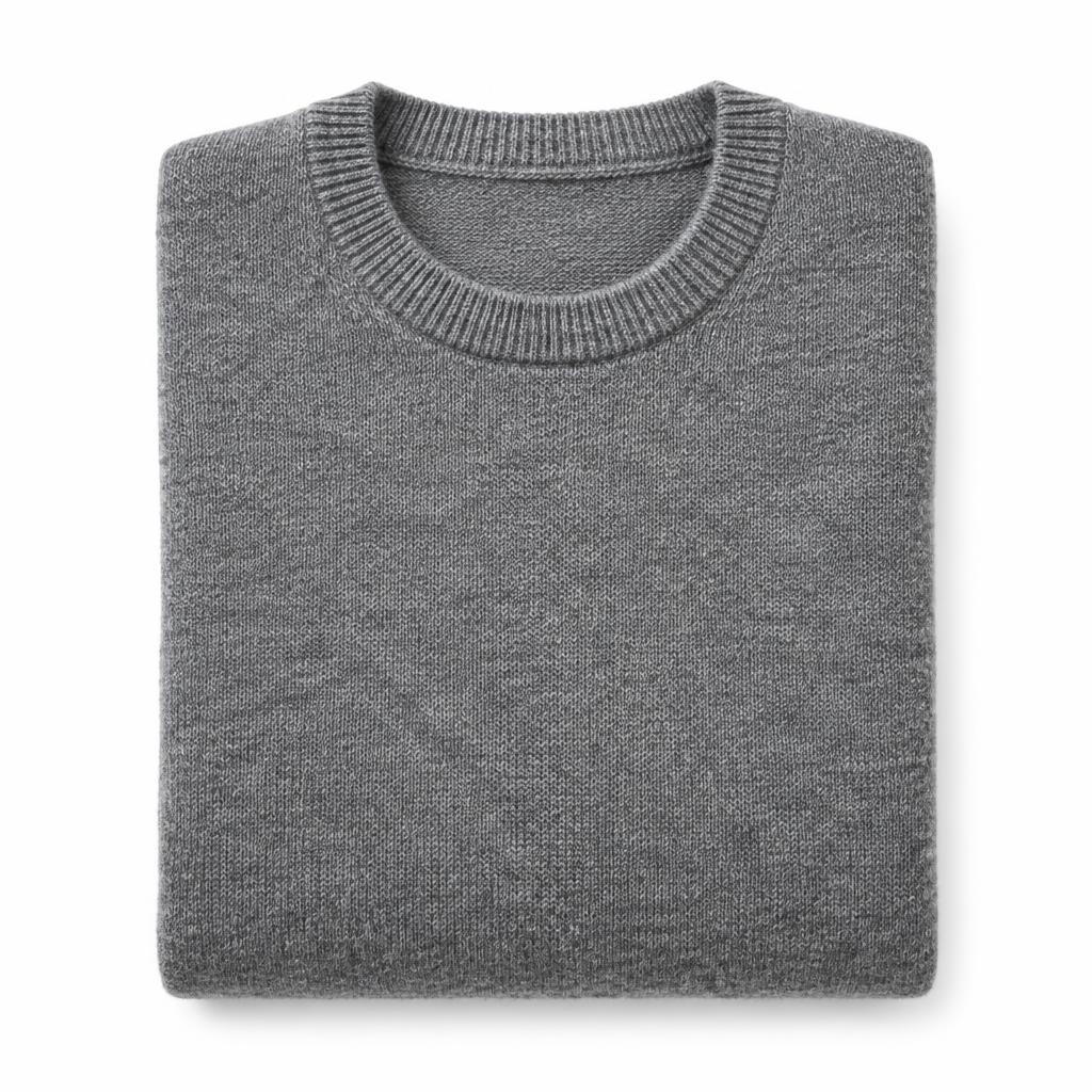 Wool Blend Crewneck Sweater